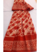 PL COTTON SAREES WITH SOLID WAX CRACK DESIGNS