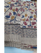 KALAMKARI PRINTED COTTON SAREE