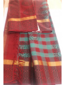 MANAMEDU BLOCK PRINTED SAREES WITH BLOUSE