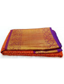 ARNI SILK HALF FINE ZARI SAREE WITH BLOUSE