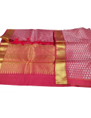 ARNI SILK HALF FINE ZARI SAREE WITH BLOUSE