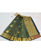 ARNI SILK HALF FINE ZARI SAREE WITH BLOUSE