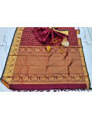 ARNI SILK HALF FINE ZARI SAREE WITH BLOUSE