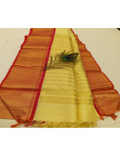 ARNI SILK HALF FINE ZARI SAREE WITH BLOUSE