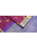 ARNI SILK HALF FINE ZARI SAREE WITH BLOUSE