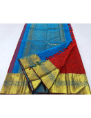 ARNI SILK HALF FINE ZARI SAREE WITH BLOUSE