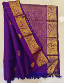 ARNI SILK HALF FINE ZARI SAREE WITH BLOUSE