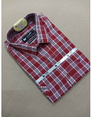 PL COTTON STRIPE CHECK SHIRTS 42 HS