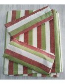 BEDSHEET STRIPE 90X108 2 PILLOW COVER