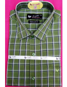 PL COTTON STRIPE CHECK SHIRTS 42 FS