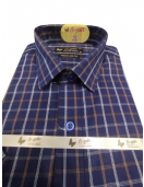 PL COTTON STRIPE CHECK SHIRTS 42 HS