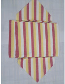 BEDSHEET STRIPE 72X100 2 PILLOW COVER