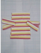 BEDSHEET STRIPE 72X100 2 PILLOW COVER