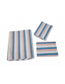 BEDSHEET STRIPE 90X108 2 PILLOW COVER