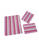 BEDSHEET STRIPE 90X108 2 PILLOW COVER