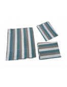BEDSHEET STRIPE 90X108 2 PILLOW COVER