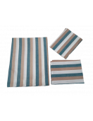 BEDSHEET STRIPE 60X90 2 PILLOW COVER