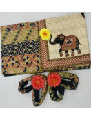 BEDSHEET JAIPUR PRINTED 90X108 2 PILLOW COVER