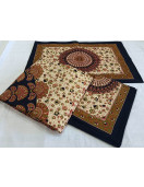 BEDSHEET JAIPUR PRINTED 90X108 2 PILLOW COVER