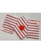 BEDSHEET STRIPE 90X108 2 PILLOW COVER