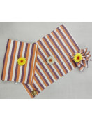 BEDSHEET STRIPE 60X90 2 PILLOW COVER