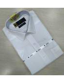 PL COTTON x LINEN READYMADE WHITE SHIRTS 40 HS