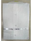 PL COTTON x LINEN READYMADE WHITE SHIRTS 42 HS