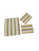 BEDSHEET STRIPE 90X108 2 PILLOW COVER