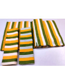 BEDSHEET STRIPE 90X108 2 PILLOW COVER