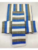 BEDSHEET STRIPE 90X108 2 PILLOW COVER