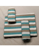 BEDSHEET STRIPE 90X108 2 PILLOW COVER