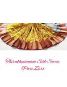 THIRUBHUVANAM PURE ZARI SILK SAREE 550MTS