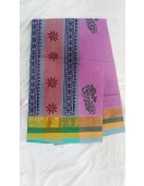 PL Salem Sarees Hand Block Printed Saree