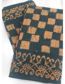 PL COTTON SAREES WITH SOLID WAX CRACK DESIGNS