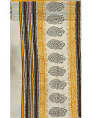 Pedalloom Block Printed Cotton Sarees