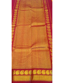 THIRUBHUVANAM HF ZARI SILK SAREE 550 MTS