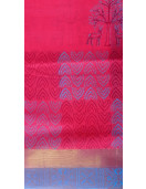 MANAMEDU BLOCK PRINTED SAREES WITH BLOUSE