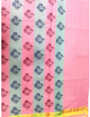 PL Salem Sarees Hand Block Printed Saree