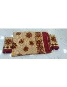 BEDSHEET JAIPUR PRINTED 90X108 2 PILLOW COVER