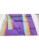 PL Salem Sarees Hand Block Printed Saree