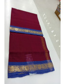 60S COTTON SAREE WITH HF ZARI BORDER