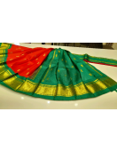 THIRUBHUVANAM HF ZARI SILK SAREE 550 MTS