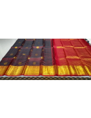 ARNI SILK HALF FINE ZARI SAREE WITH BLOUSE