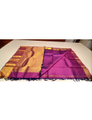 ARNI SILK HALF FINE ZARI SAREE WITH BLOUSE
