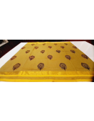 PL Salem Sarees Hand Block Printed Saree
