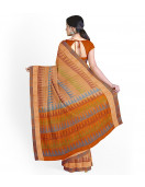 MANAMEDU BLOCK PRINTED SAREES WITH BLOUSE