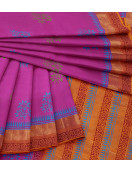 MANAMEDU BLOCK PRINTED SAREES WITH BLOUSE