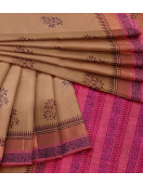 MANAMEDU BLOCK PRINTED SAREES WITH BLOUSE