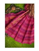 MANAMEDU BLOCK PRINTED SAREES WITH BLOUSE