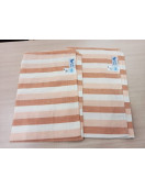 BEDSHEET STRIPE 90X108 2 PILLOW COVER